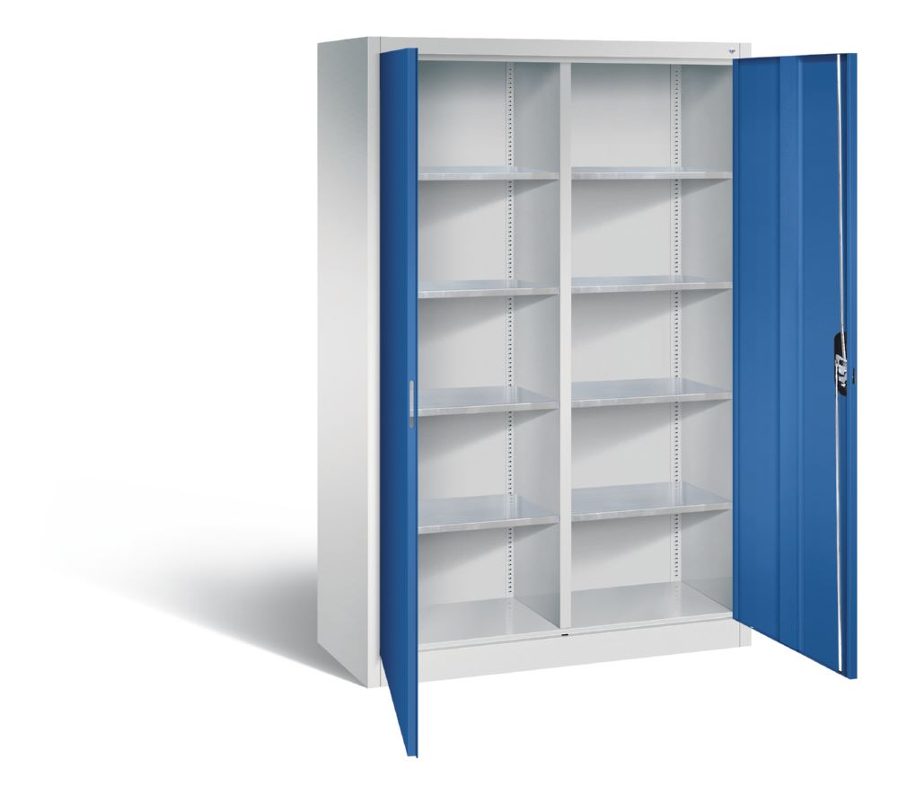 Produktbild C+P Werkstattschrank 10 Fächer 2 Innenabteile enzianblau 1200 x 500 x 1950 mm bild 2