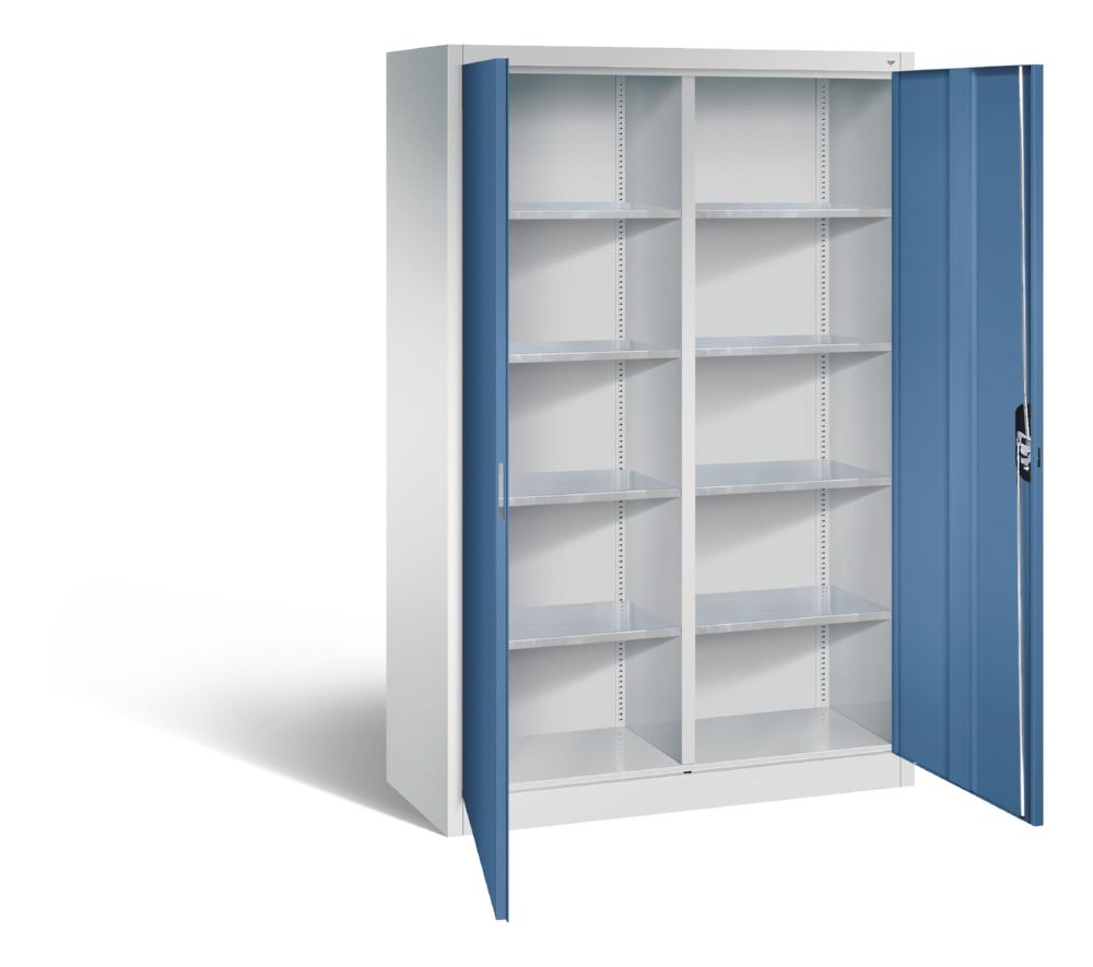 Produktbild C+P Werkstattschrank 10 Fächer 2 Innenabteile fernblau 1200 x 500 x 1950 mm bild 2