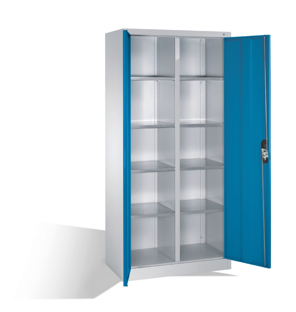 Produktbild C+P Werkstattschrank Serie 89 mit 10 Fächer lichtblau 930 x 500 x 1950 mm bild 2