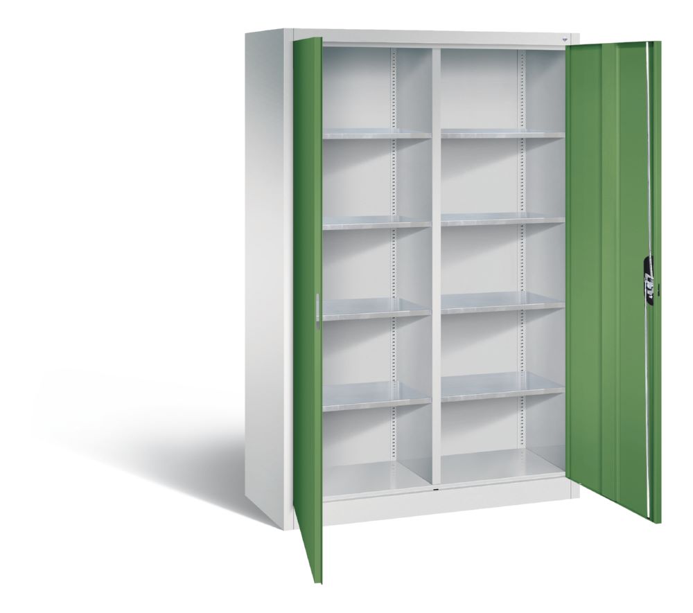 Produktbild C+P Werkstattschrank 10 Fächer 2 Innenabteile resedagrün 1200 x 500 x 1950 mm bild 2