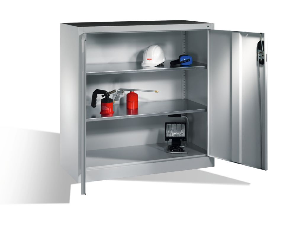 Produktbild C+P Werkstattschrank 2 flexible Fachböden lichtgrau 1200 x 400 x 1200 mm bild 3