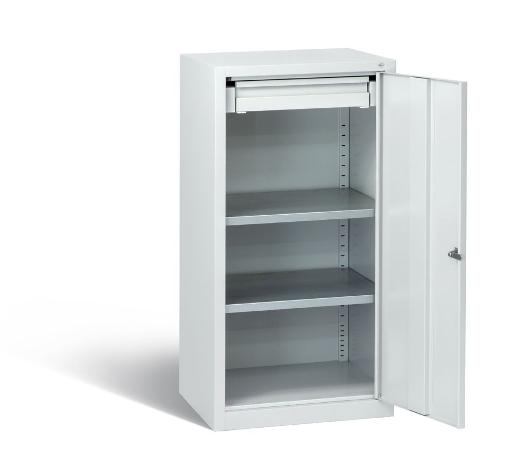 Produktbild C+P Werkstattschrank mit Fächerböden lichtgrau 500 x 500 x 1000 mm