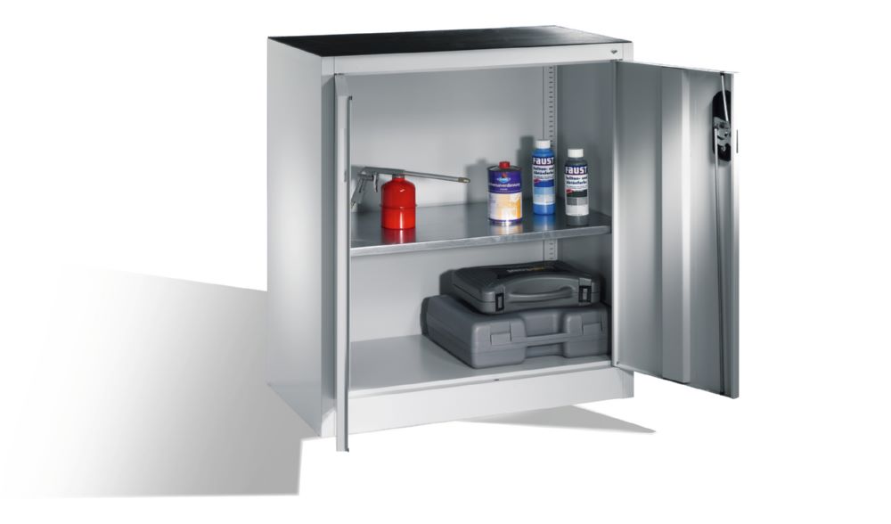Produktbild C+P Werkstattschrank mit Flügeltüren lichtgrau 930 x 400 x 1000 mm bild 3