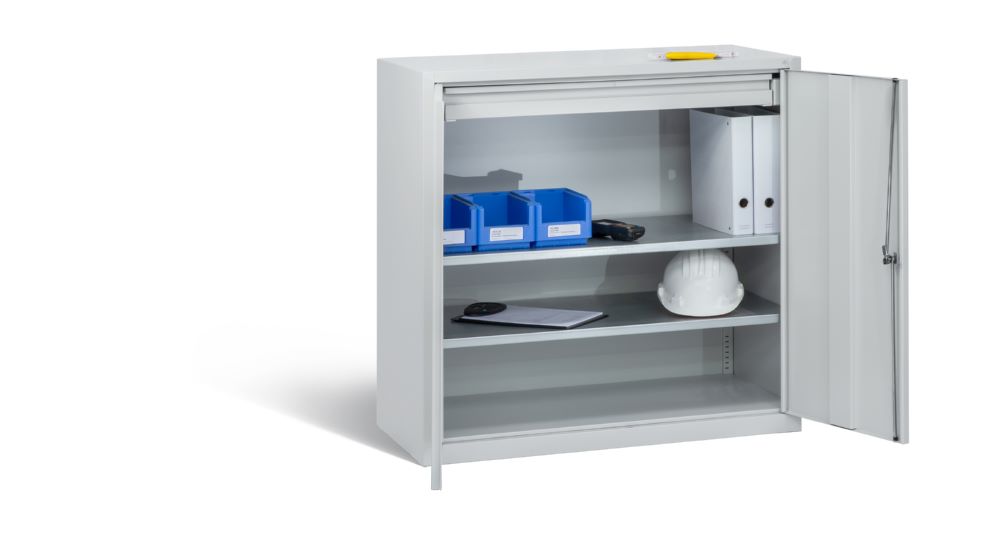 Produktbild C+P Werkstattschrank in lichtgrau 2 Einlegeböden 1000 x 500 x 1000 mm bild 3