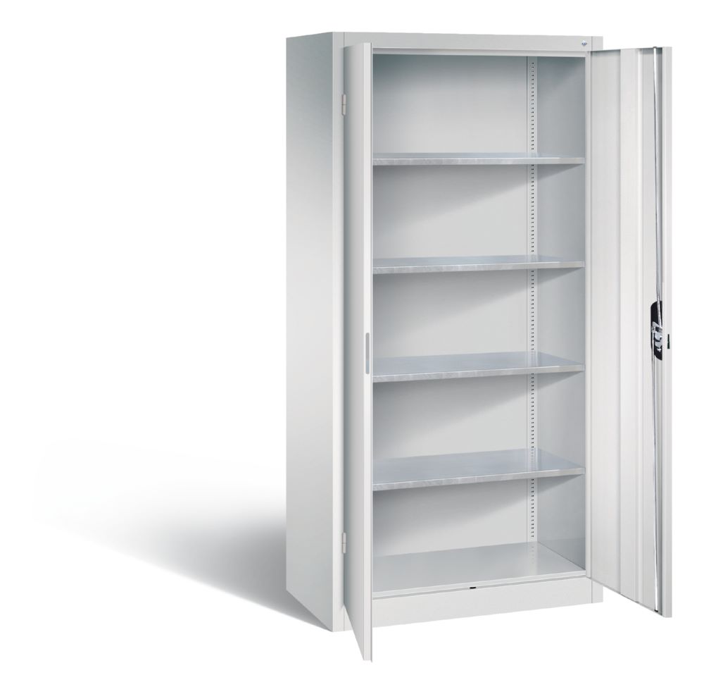 Produktbild C+P Werkstattschrank mit Fächer lichtgrau 930 x 500 x 1950 mm bild 2