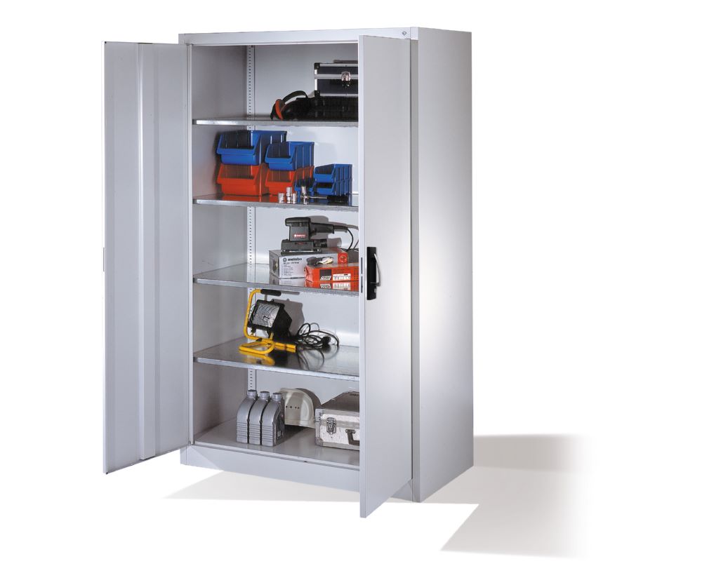 Produktbild C+P Werkstattschrank mit 3 Riegelverschluss lichtgrau 1200 x 600 x 1950 mm bild 3