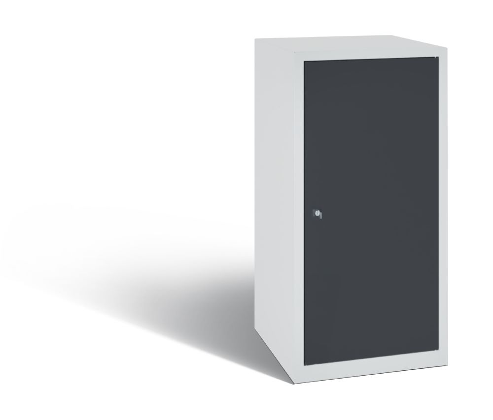 Produktbild C+P Werkstattschrank mit Fächerböden lichtgrau anthrazit 500 x 500 x 1000 mm bild 2