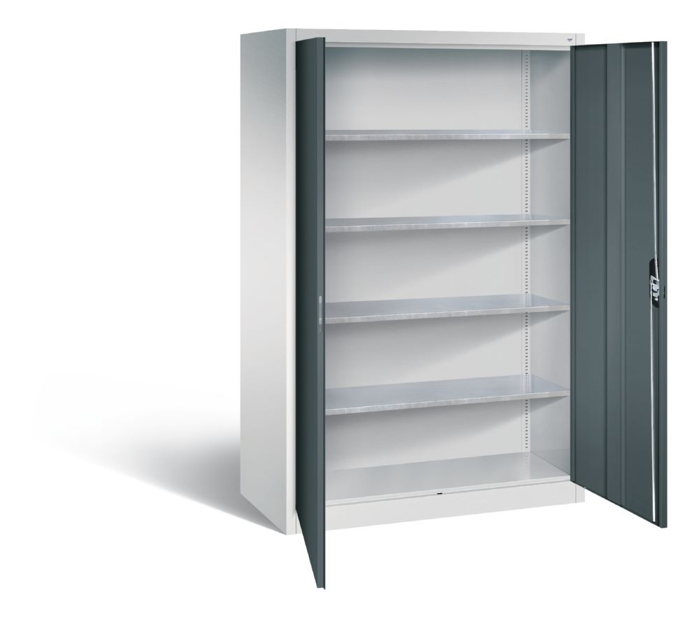 Produktbild C+P Werkstattschrank mit 3 Riegelverschluss dunkelgrau 1200 x 600 x 1950 mm bild 2