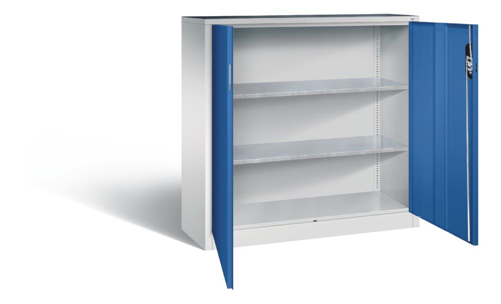 Produktbild C+P Werkstattschrank 2 flexible Fachböden enzianblau 1200 x 400 x 1200 mm bild 2