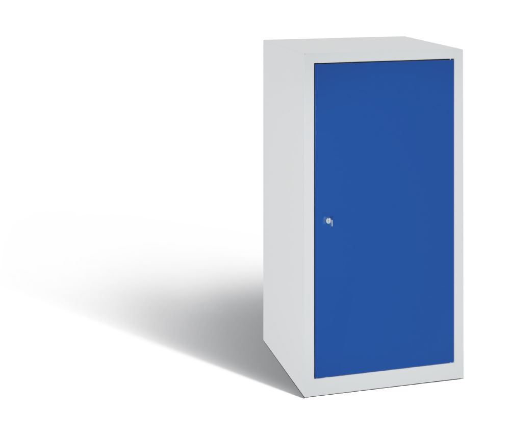 Produktbild C+P Werkstattschrank mit Fächerböden lichtgrau enzianblau 500 x 500 x 1000 mm bild 2