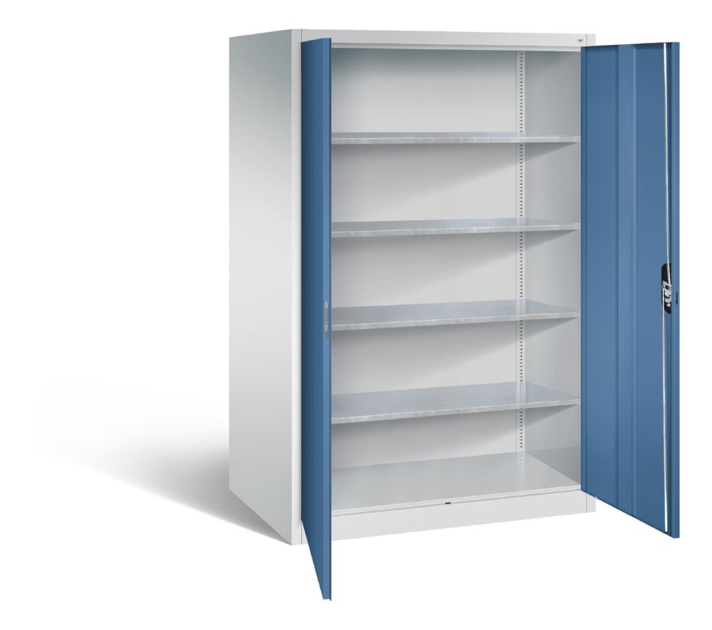 Produktbild C+P Werkstattschrank Serie 89 H 1950 x B 1200 x T 800 mm lichtgrau fernblau bild 2