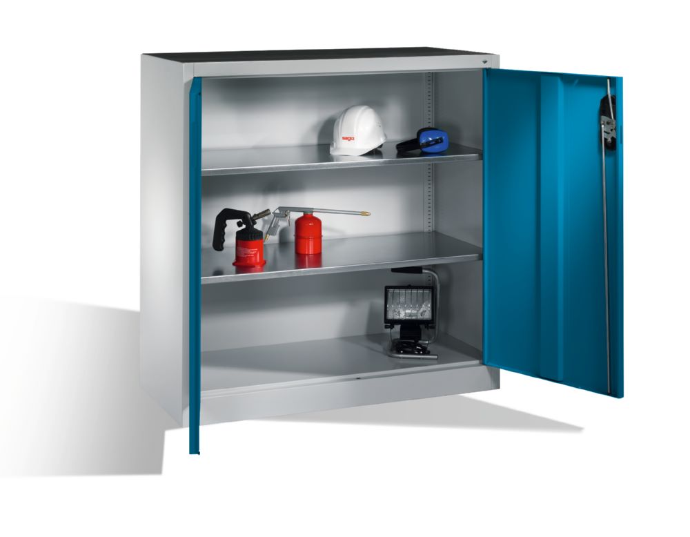 Produktbild C+P Werkstattschrank 2 flexible Fachböden lichtblau 1200 x 400 x 1200 mm bild 3