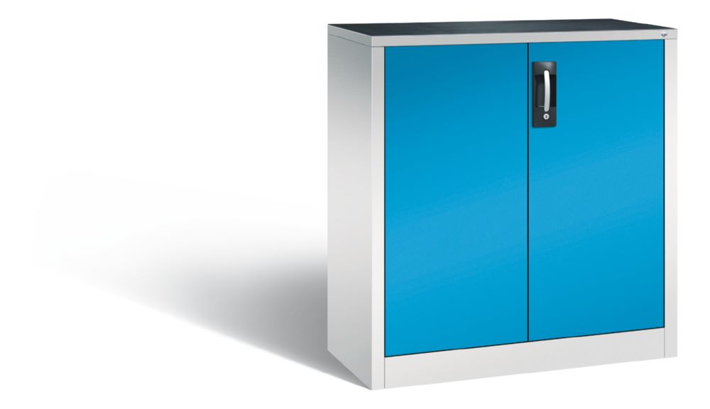 Produktbild C+P Werkstattschrank mit 2 Türen in lichtblau 930 x 400 x 1000 mm