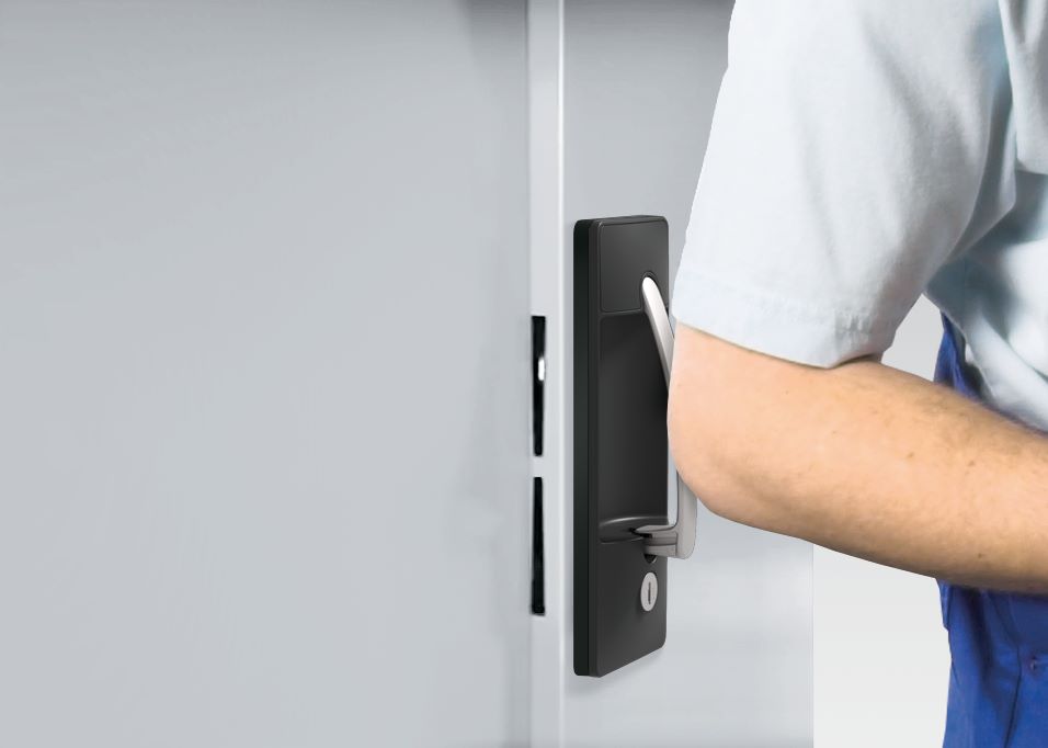 Produktbild C+P Werkstattschrank mit verstärkten Türen lichtblau 930 x 500 x 1000 mm bild 3