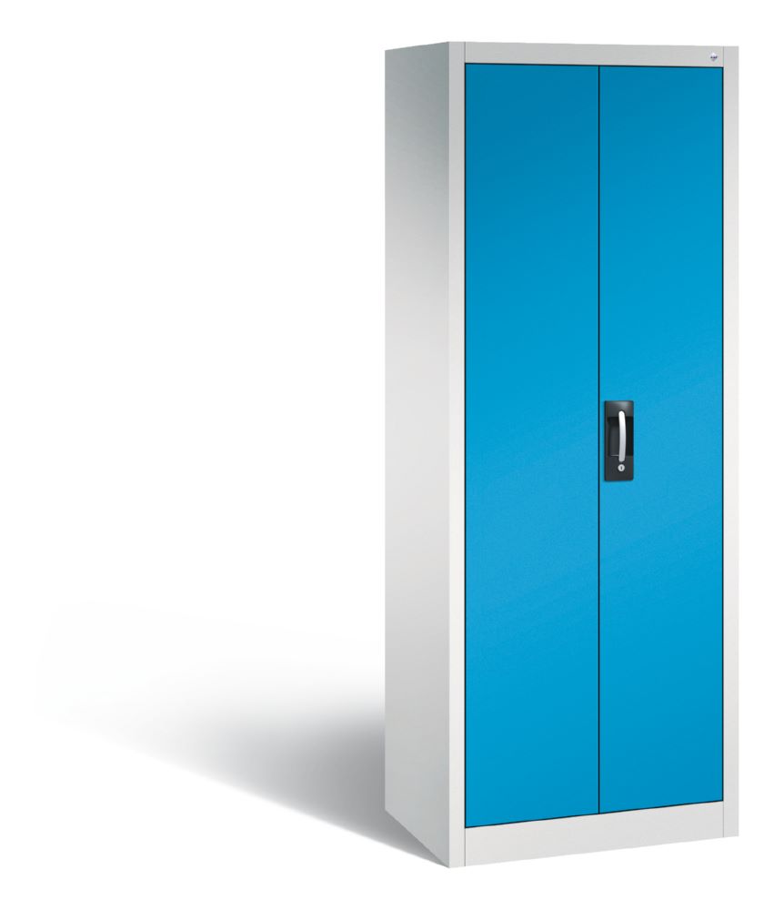 Produktbild C+P Werkstattschrank mit Flügeltüren lichtblau 700 x 500 x 1950 mm