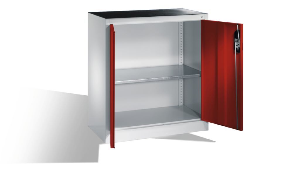 Produktbild C+P Werkstattschrank mit Flügeltüren rubinrot 930 x 400 x 1000 mm bild 2