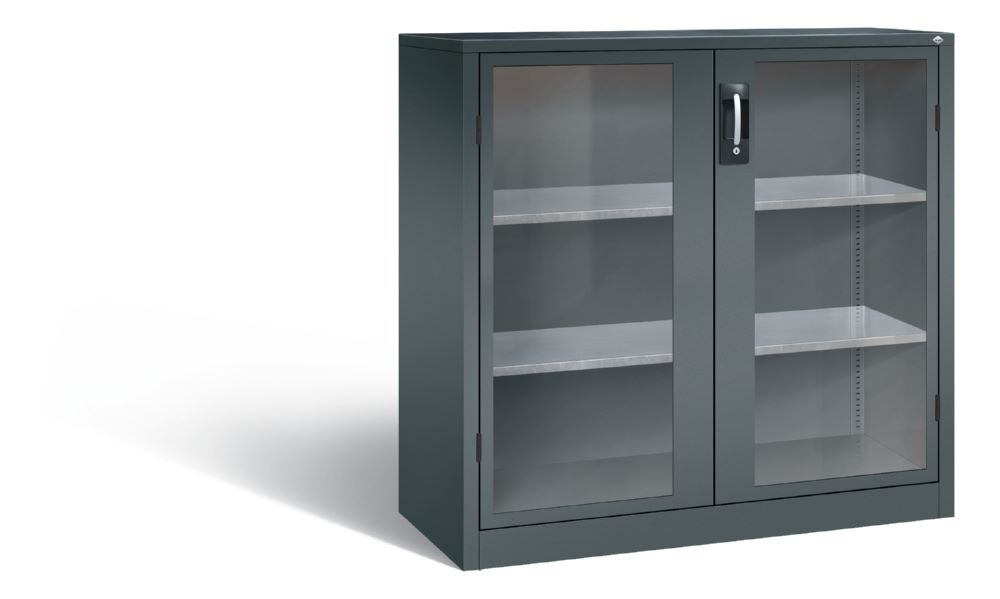 Produktbild C+P Werkstattschrank Serie 89 mit Fensterrahmen in anthrazit 1200 x 500 x 1200 mm