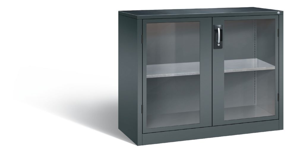 Produktbild C+P Werkstattschrank Serie 89 mit Fenster anthrazit 1200 x 500 x 1000 mm