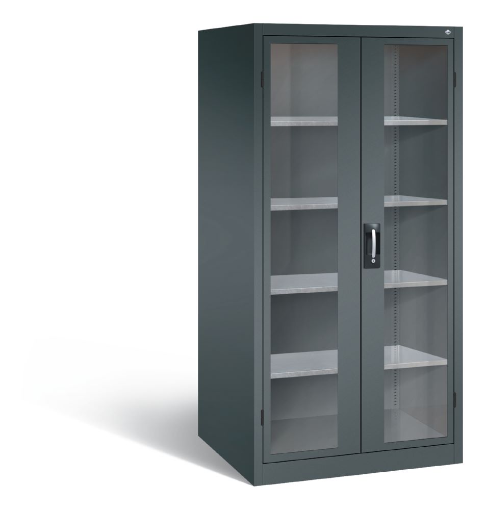 Produktbild C+P Werkstattschrank mit Fenster H 1950 x B 930 x T 800 mm anthrazit