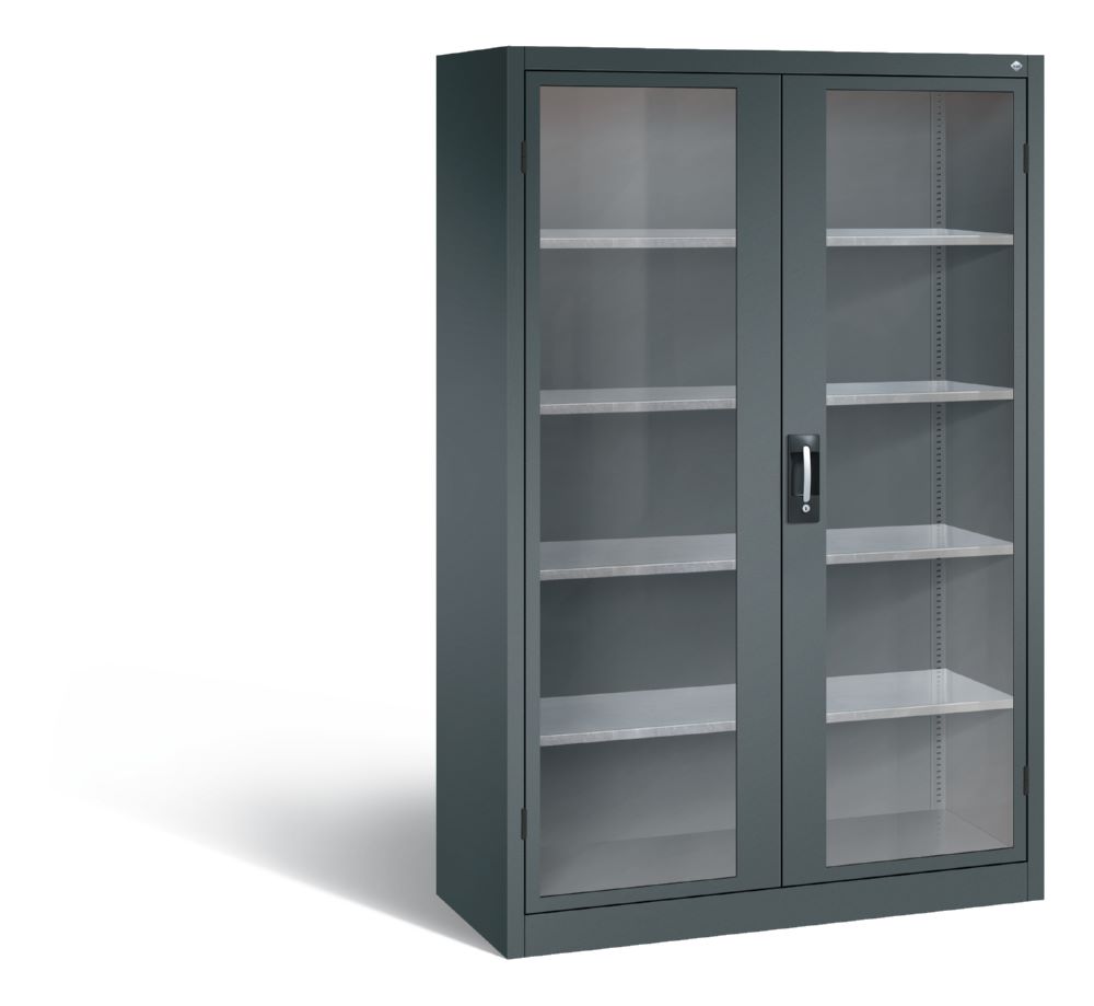 Produktbild C+P Großer Werkstattschrank mit Sichtfenster anthrazit 1200 x 500 x 1950 mm