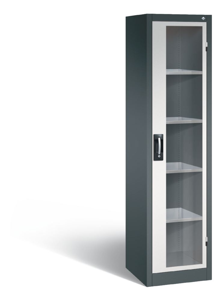 Produktbild C+P Werkstattschrank mit Fenster in grau 502 x 500 x 190 mm