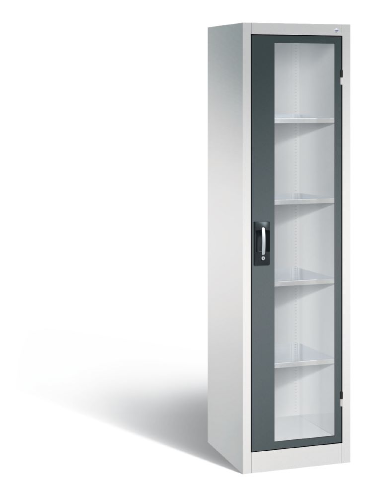 Produktbild C+P Werkstattschrank mit Fenster last bis 70 kg 502 x 500 x 1950 mm