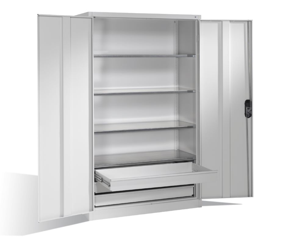 Produktbild C+P Werkstattschrank mit Schubladen 1950 x 1200 x 500 mm in lichtgrau bild 3