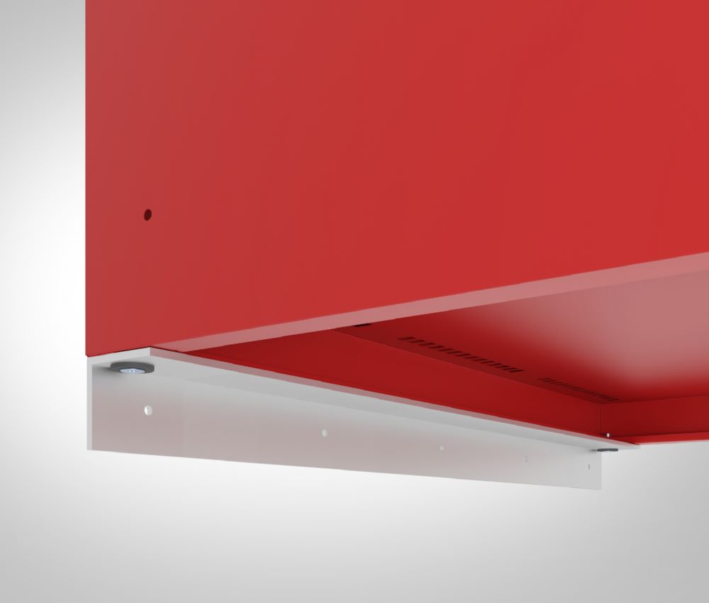 Produktbild C+P Winkelschiene aus Alu 895 mm für Wandaufhängung Feuerwehrschrank