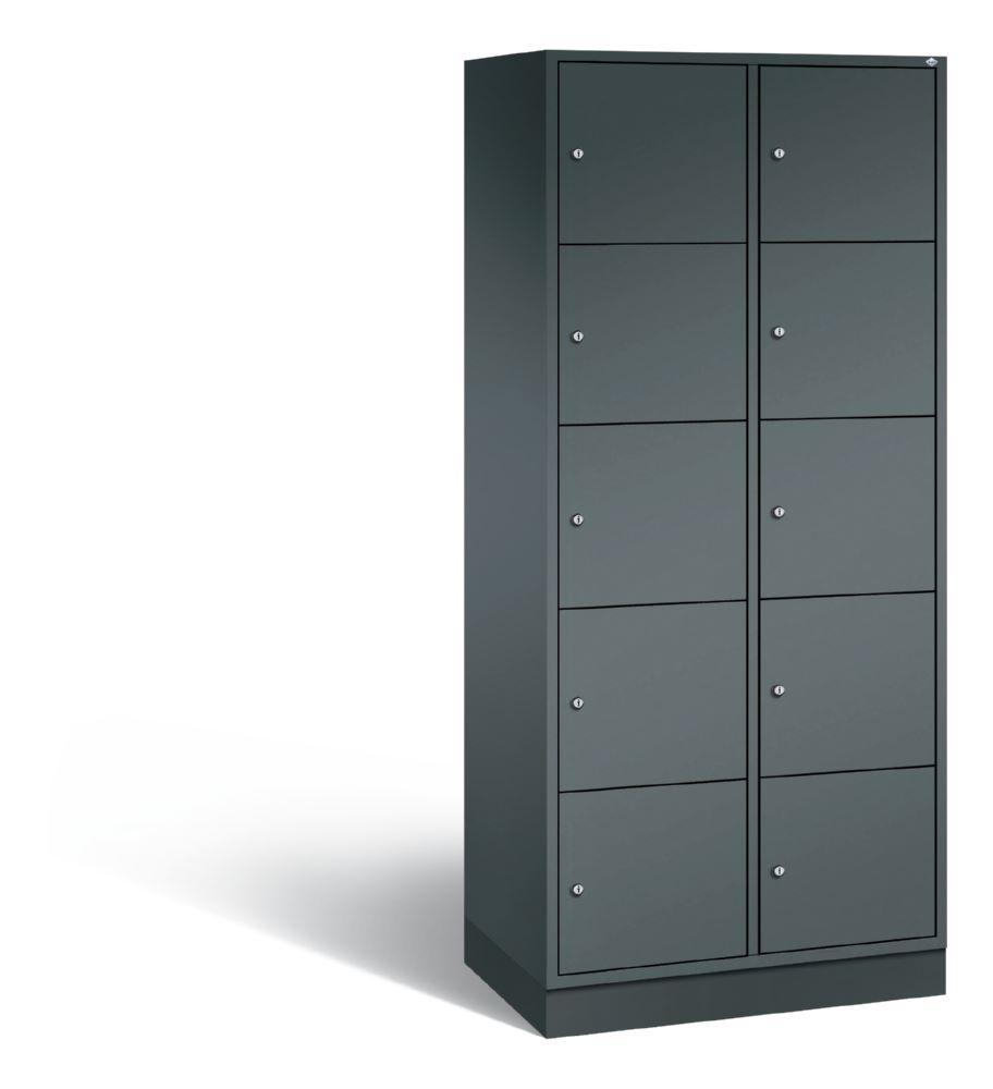 Produktbild C+P XL Schließfachschrank Intro 10 Fächer 1950 x 820 x 490 mm in anthrazit
