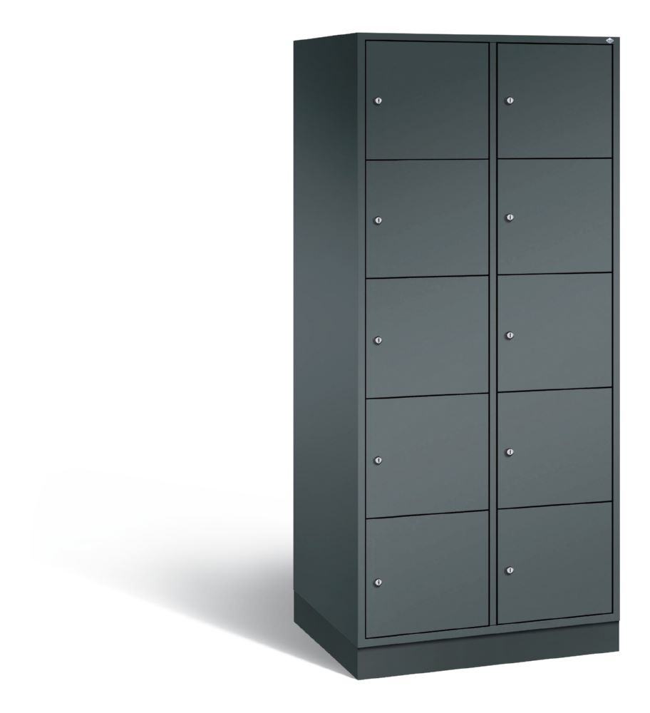 Produktbild C+P XL Schließfachschrank Intro 10 Fächer 1950 x 820 x 590 mm anthrazit