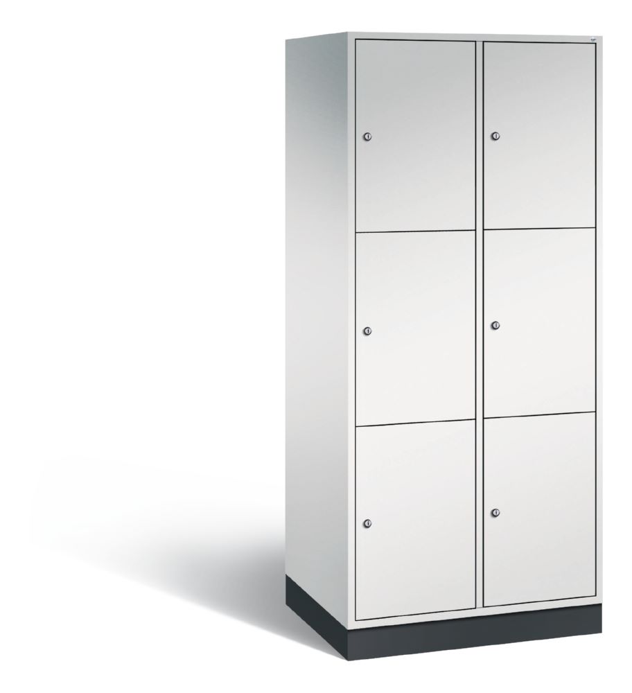 Produktbild C+P XL Schließfachschrank Intro 6 Fächer 1950 x 820 x 590 mm lichtgrau
