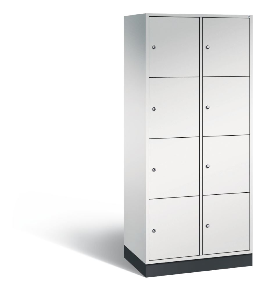 Produktbild C+P XL Schließfachschrank Intro 8 Fächer 1950 x 820 x 490 mm in lichtgrau