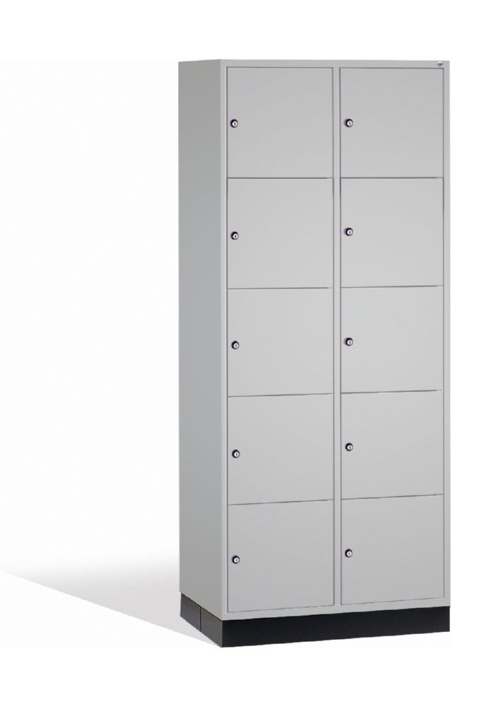 Produktbild C+P XL Schließfachschrank Intro 10 Fächer 1950 x 820 x 590 mm lichtgrau