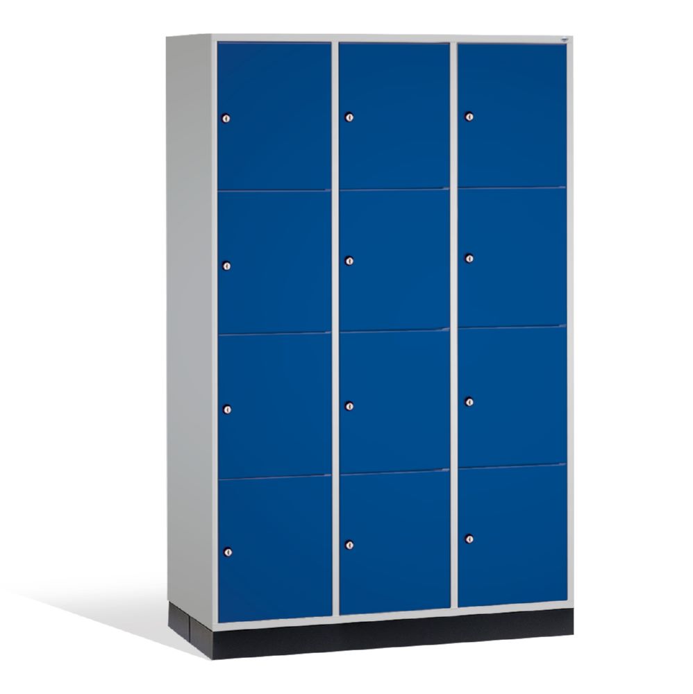 Produktbild C+P XL Schließfachschrank Intro 12 Fächer 1950 x 1220 x 590 mm lichtgrau enzianbau