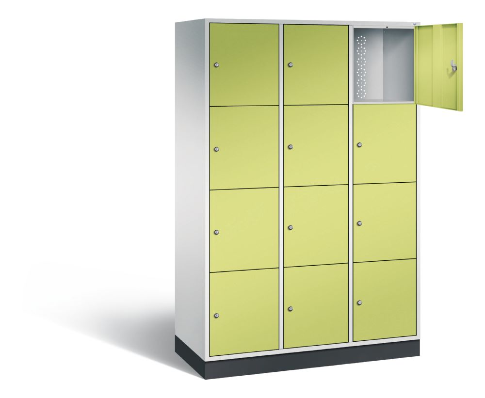 Produktbild C+P XL Schließfachschrank Intro 1950 x 1220 x 490 mm 3 Abteile mit 4 Fächern bild 2