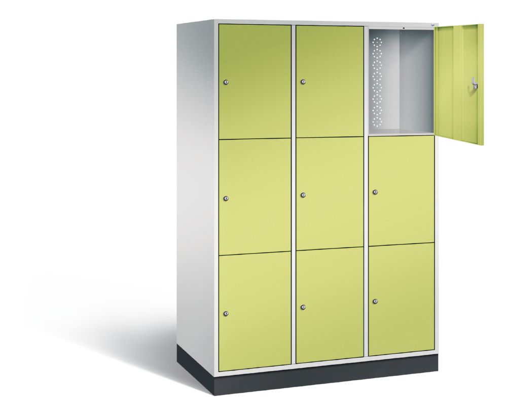 Produktbild C+P XL Schließfachschrank Intro 1950 x 1220 x 590 mm 3 Abteile mit 3 Fächern bild 2