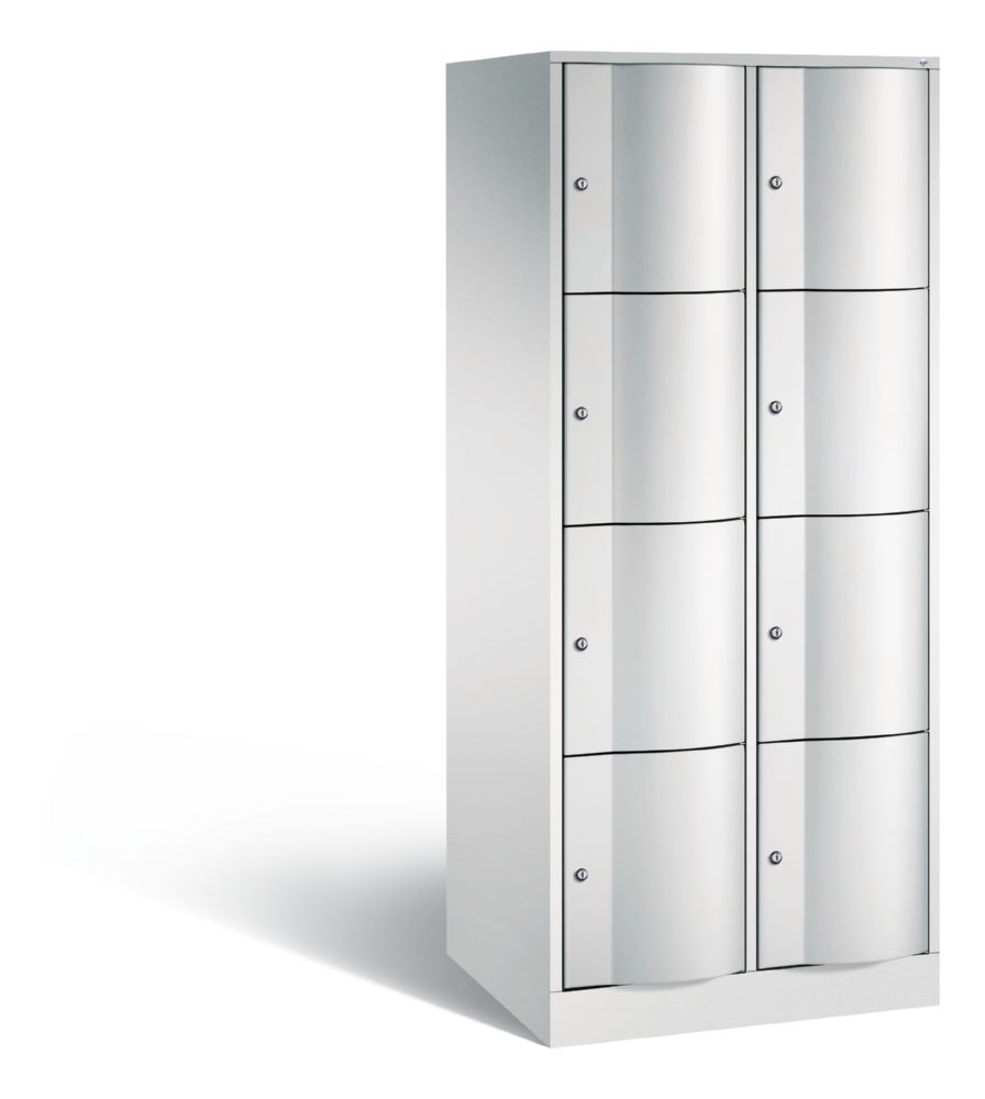 Produktbild C+P XL Schließfachschrank Resisto 8 Fächer 1950 x 772 x 640 mm in lichtgrau