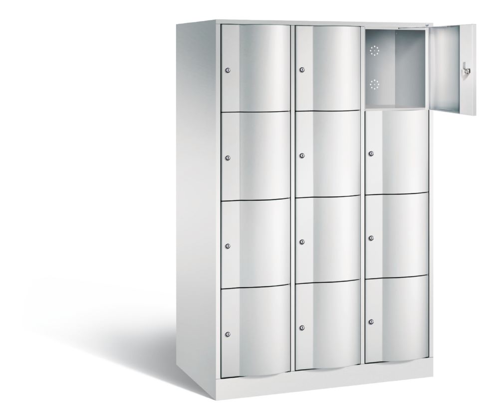 Produktbild C+P XL Schließfachschrank Resisto 12 Fächer H 1950 x B 1148 x T 640 mm lichtgrau bild 2