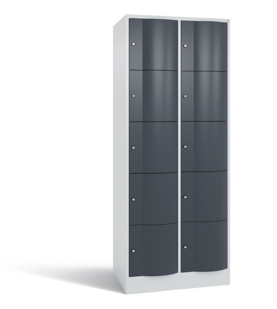 Produktbild C+P XL Schließfachschrank Resisto 1950 x 772 x 640 mm lichtgrau anthrazitgrau