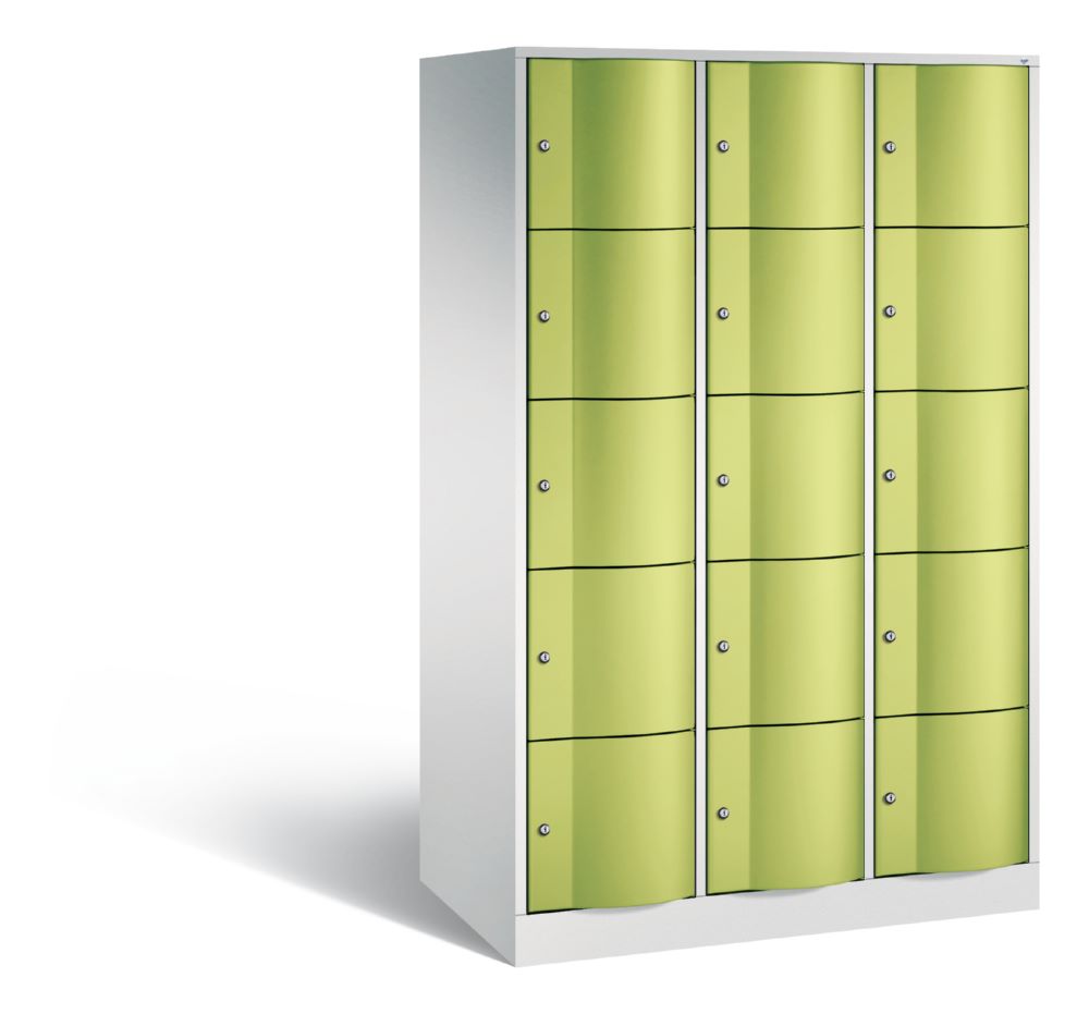 Produktbild C+P XL Stahl Schließfachschrank Resisto 15 Fächer 1950 x 1148 x 640 mm