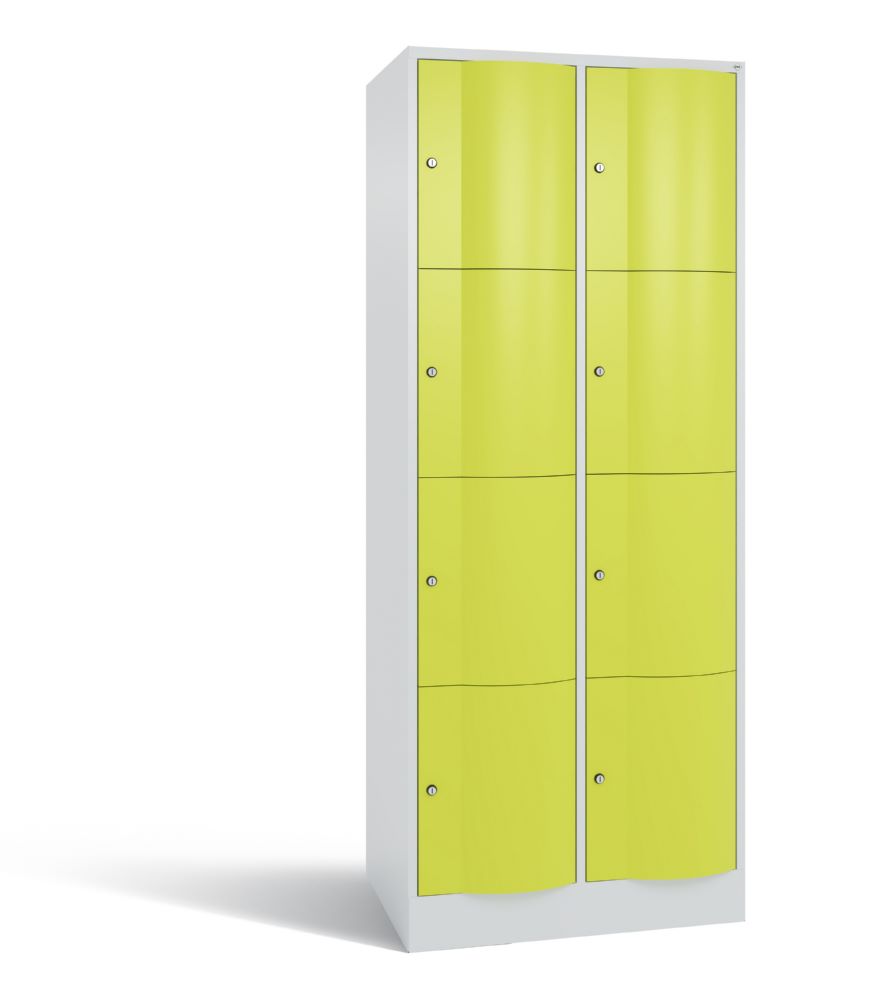 Produktbild C+P XL Schließfachschrank Resisto 1950 x 772 x 640 mm lichtgrau viridingrün