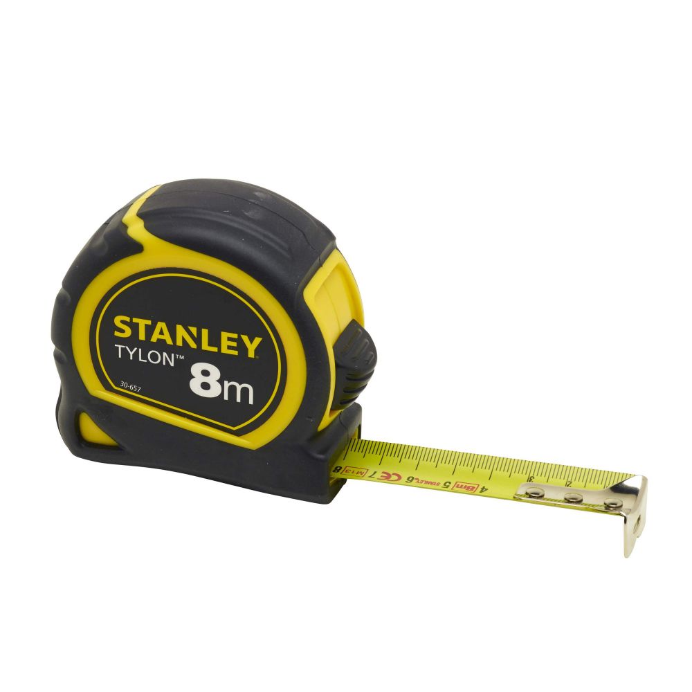 Produktbild Stanley Bandmass Tylon Breite 25 mm Länge 8 m Gürtelclip Feststeller