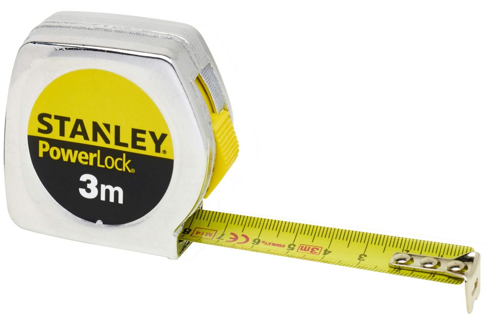 Produktbild Stanley Bandmass Powerlock Mylar Länge 3 m PVC Breite 12,7 mm Gürtelclip