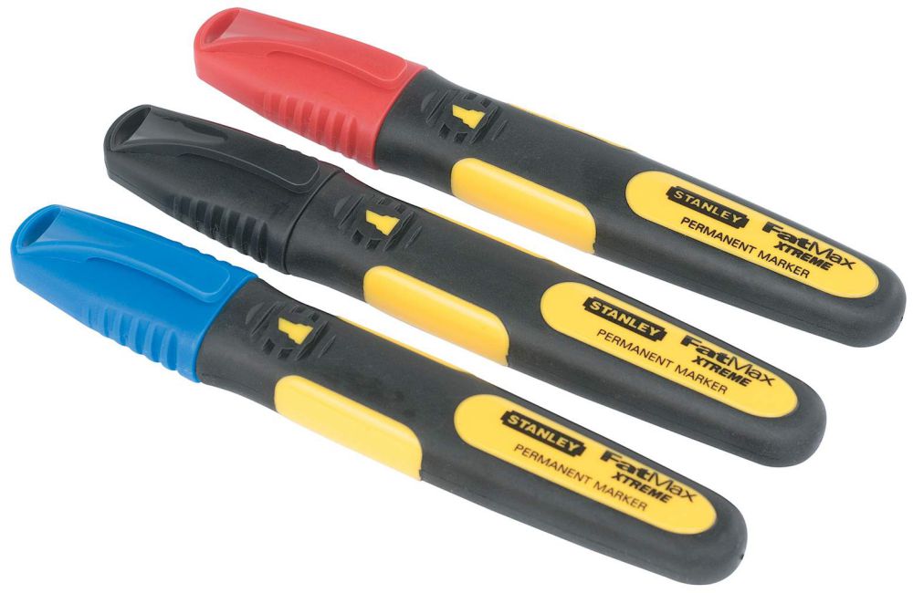 Produktbild Stanley FATMAX Permanentmarker Stanley farbig 3 St.