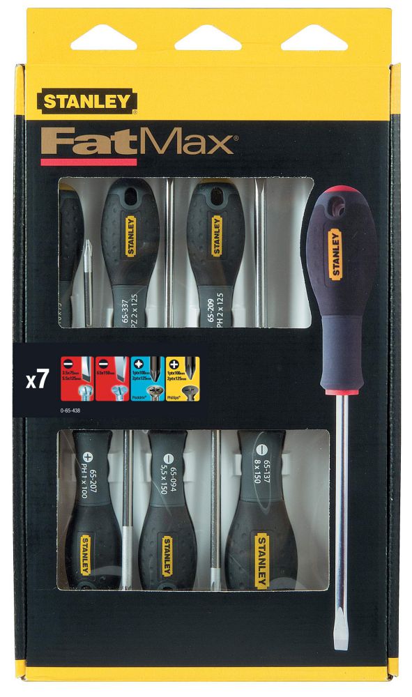 Produktbild Stanley FATMAX Schraubendreher-Set FatMax 7-tlg, Schl./PH/PZ