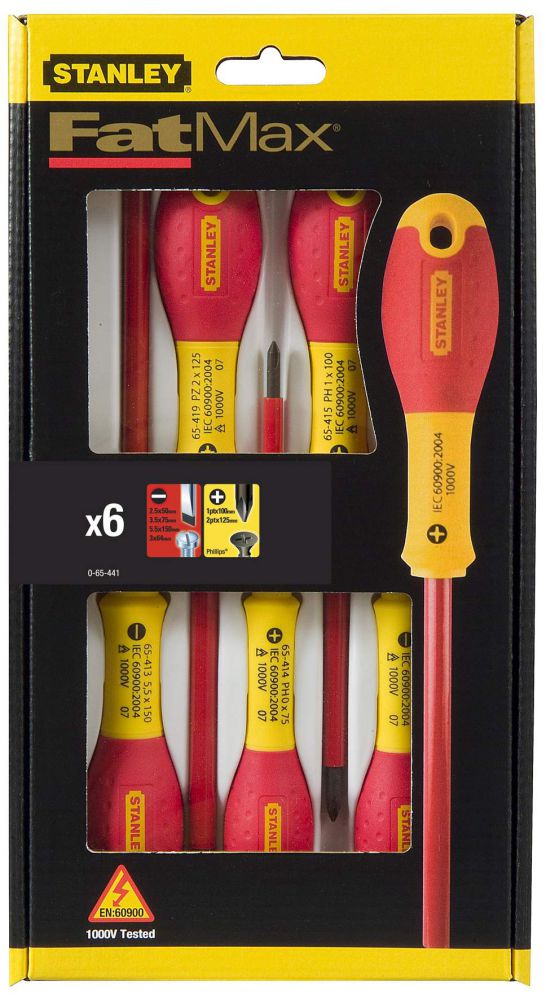 Produktbild Stanley FATMAX Schraubendreher -Set FatMax 6-tlg, Schl./PH VDE