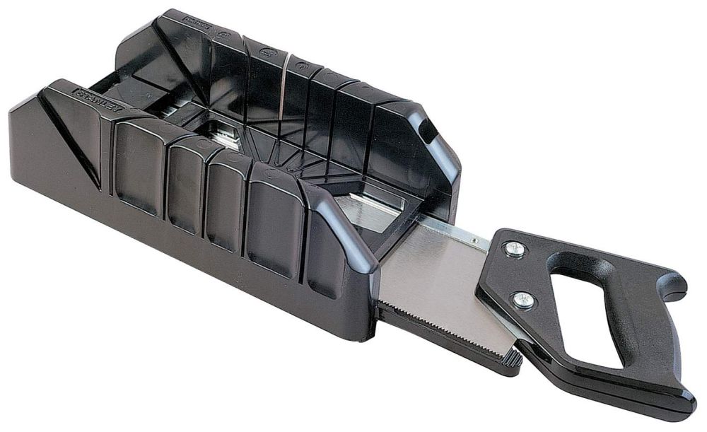 Produktbild Stanley Gehrungslade PVC 350mm, m. Rueckensaege