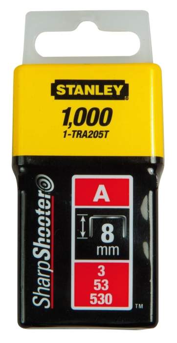 Produktbild Stanley Klammern Typ A 8mm 1000 St.