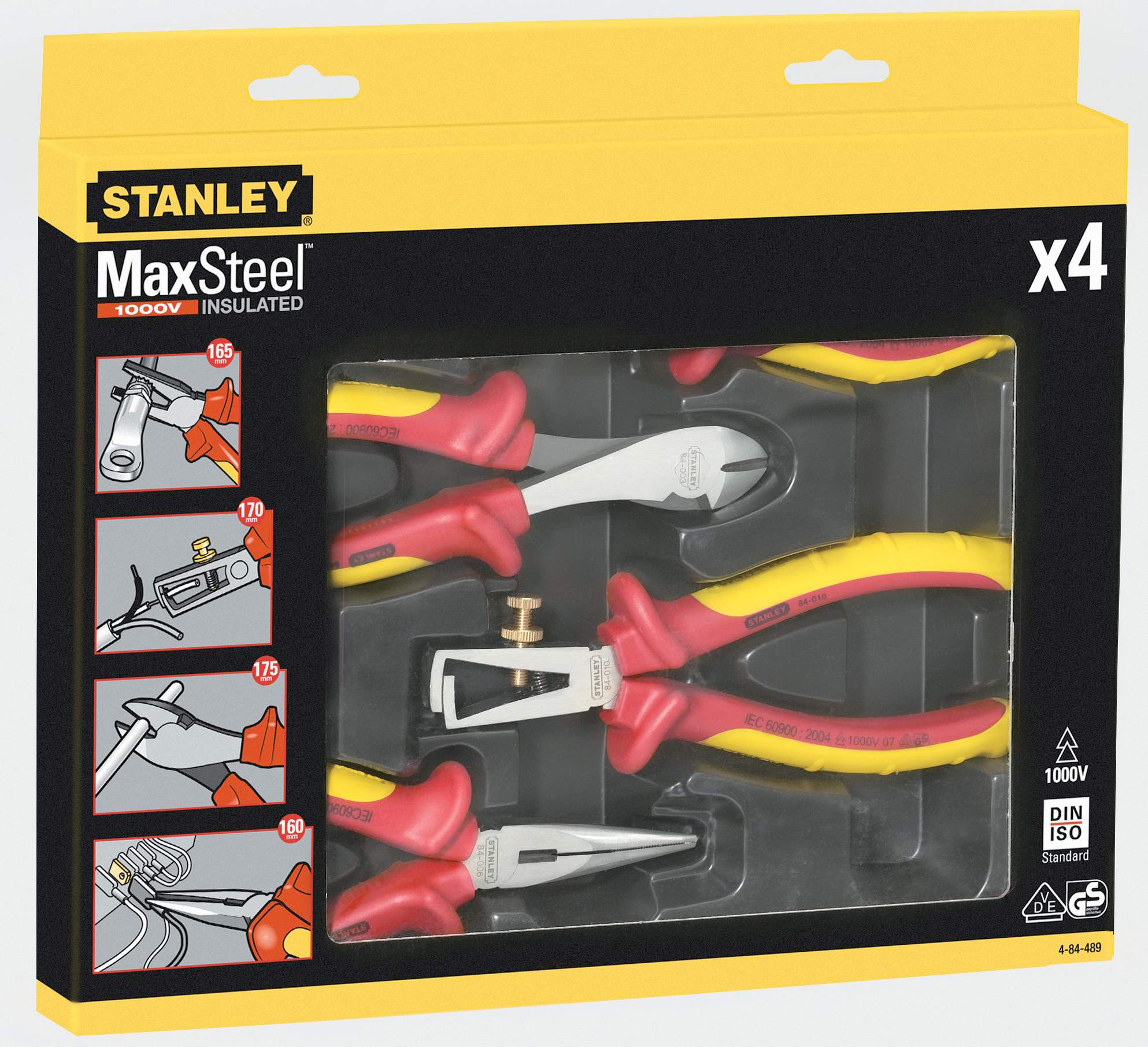 Produktbild Stanley Zangenset VDE FatMax, 4-teilig