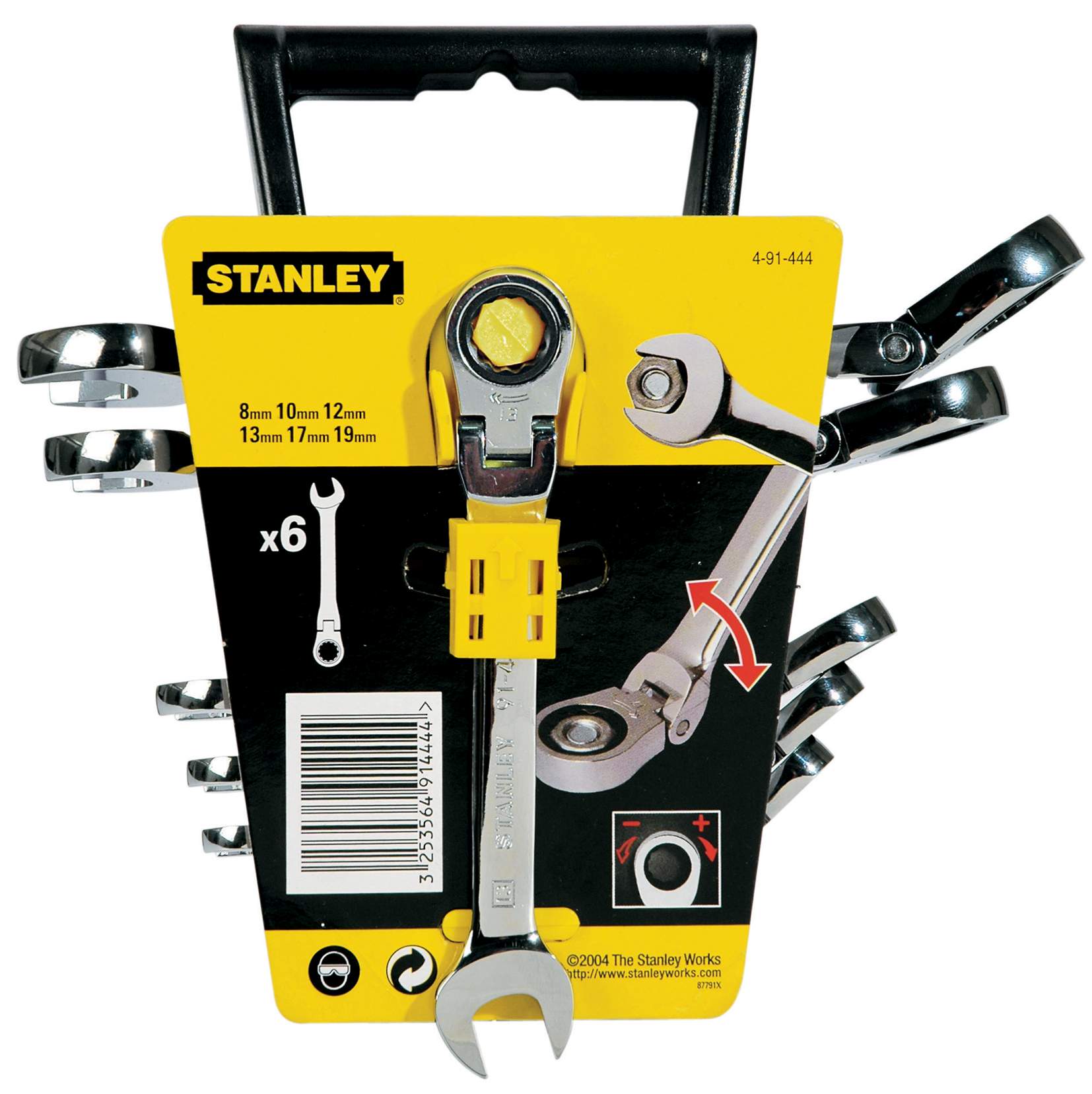 Produktbild Stanley Ringmaulschl.-Set, Ratsche 6-tlg. schw.